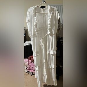 White POL Overlay Boho Top